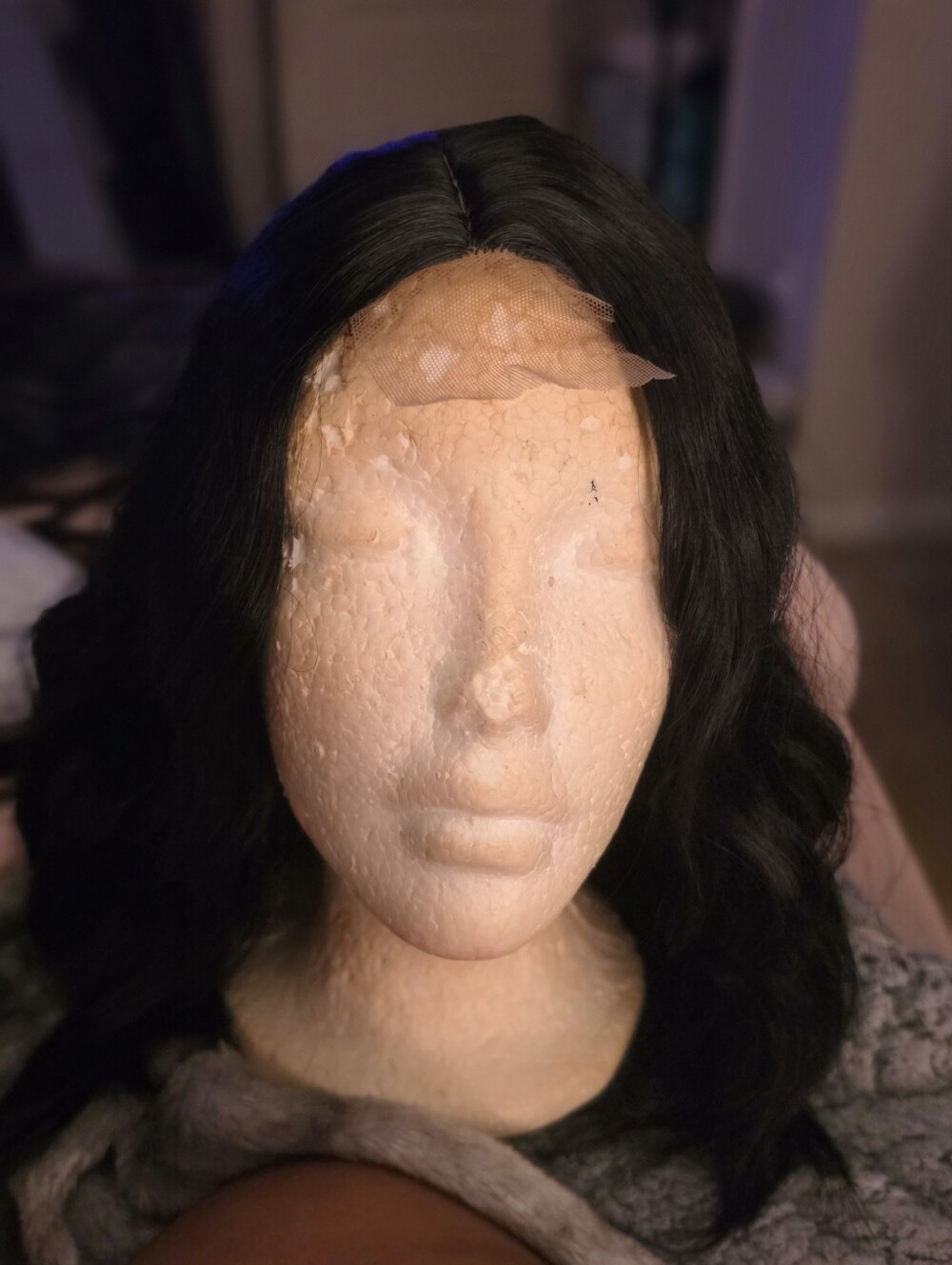 Black Lace Front Women's Wig - Natural Wave 12 In Bob